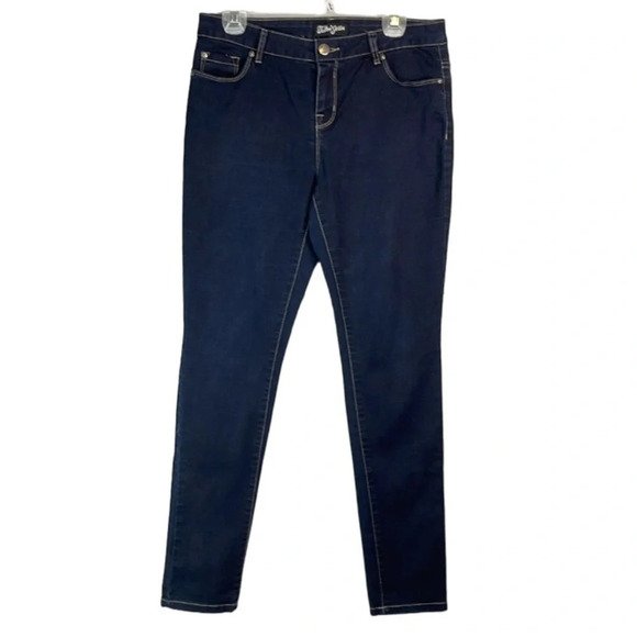 TATTOO Jeans Dark Wash Denim Skinny Jeans Blue 5 Pocket Stretch Size 11 - Picture 11 of 11